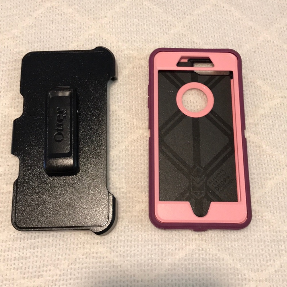 Pink Purple Otterbox Defender IPhone 7 Plus Case